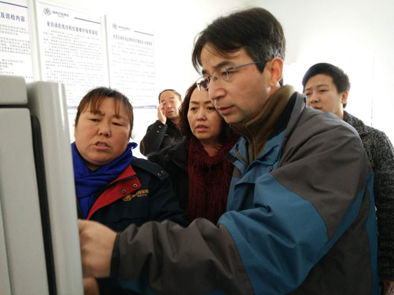 渭南市建设环保模范都会检查组到水情形公司大荔县城区污水处理厂检查创模事情